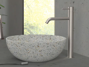 X STYLE INOX - Countertop single handle stainless steel washbasin mixer by Remer Rubinetterie - view 3